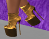 Leather Boots Gold