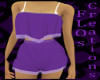 [F] Purple shorts set