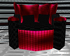 L~Cuddle Chair~Blk & Red