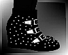 |Black Spiked Sneakers|