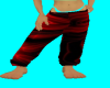 (S) LADYS RED RAVE PANTS