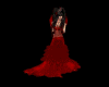 Red lace gown 