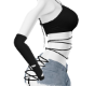 Blk string top shorts