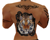 Tiger Back Male Tattoo