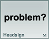 Headsign problem?