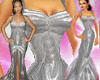 Rihanna Silver Gown