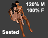 Seated / 120% M + 100% F