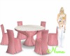 mesa con sillas  elegant