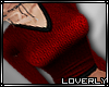 [Lo] Red sweatertop