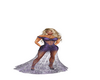 sheer dress purple