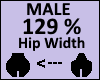 Hip Scaler 129% Male
