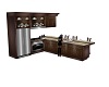 Wooden Kitchen with pose