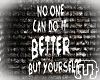 {T} But Yourself Wall #2
