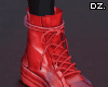 D. Red Leather Sneakers