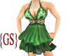 {GS} frilly green dress