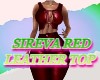 sireva   Red Leather Top