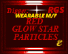 RED GLOW STAR PARTICLES