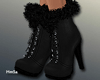 !H! Black Fur Boot