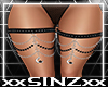 X AMY THIGH CHAINS BLACK