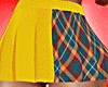 Yellow Plaid Skirt RL
