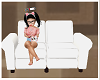 Kids Scaled White Couch