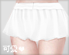★ ruffled skirt white