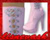 (L) Pink Thigh High Boot