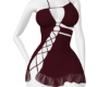 |E| Burgundy short dress