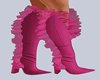 COHCO Pink Ruffle Boots