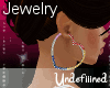 Colorful luv earrings