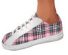 Pink Plaid Summer Shoes