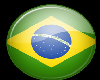 Brazil Button Sticker