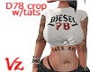 Crop Tee D78 w/tats