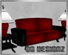 [BG]Red Sofa Set