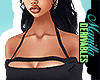! Noir Edge Halter Knit