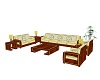 Gold Art Decor Sofa Set