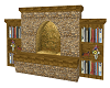 Fireplace with Bookshelf