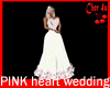 pink heart wedding dress