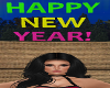 Happy New Year Head Sign