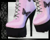 Butterfly boots pink