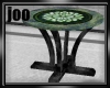 marble green table