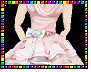 {Petal pink frilly dress