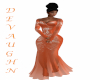 RAFINA PEACH GOWN