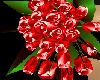 Red  wedding bouquet
