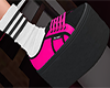 Pink platformed sneakers