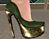 Green|Gold Heels