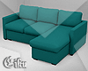 Pepito Teal Sofa