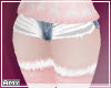 f Fluffy pink shorts