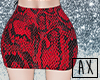 A! Red Snake Skirt