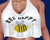 Bee Happy white
